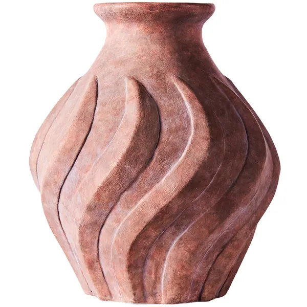 Swirl Vas Stor Brun