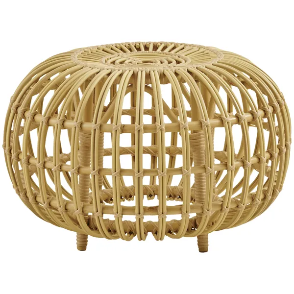 Ottoman Fotpall Outdoor Natur Ø55