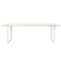 70/70 Bord 108x255 cm Egefiner / Hvidt