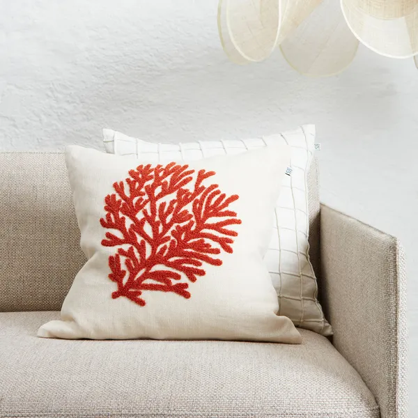 Coral Kuddfodral 50x50 cm Orange