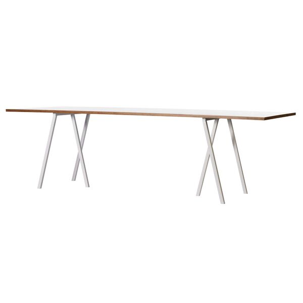 Loop Stand Bord 200 cm Laminat / Vit