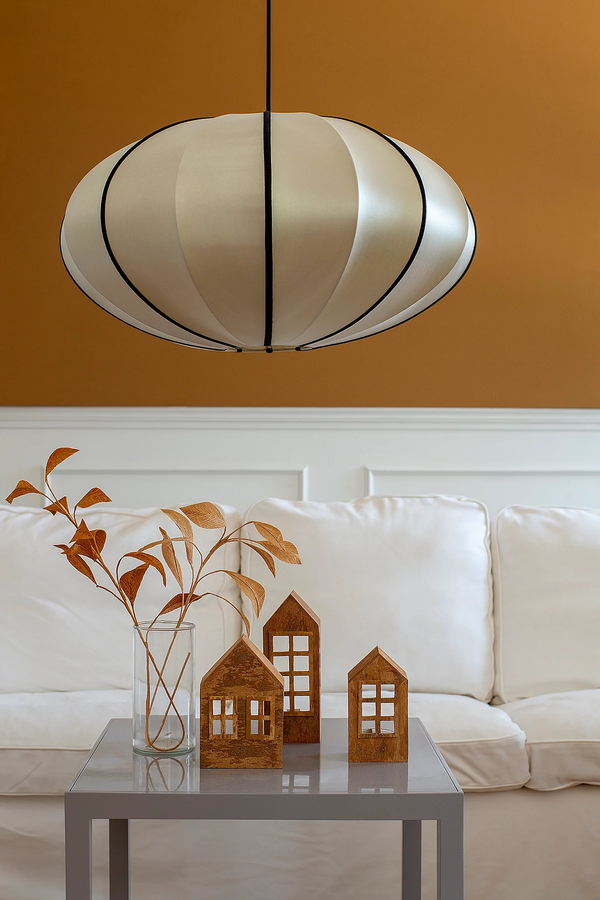 Indochina Lampeskjerm Pumpkin Classic / Sort