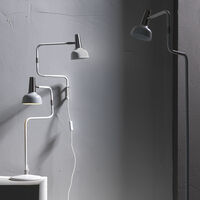 Ray Bordlampe LED Hvid/ Nikkel