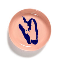 Feast Deep Plate 22 cm White / Red Striped