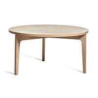 Höllviken Sohvapöytä Ø80x41 cm White Pigmented Oak