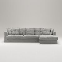 Le Grand Air 3-Personers Sofa Hør Divan Højre Foggy Morning