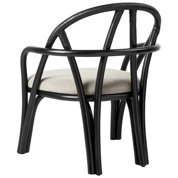 Bistra Loungestol Ebony / Fustagno 001