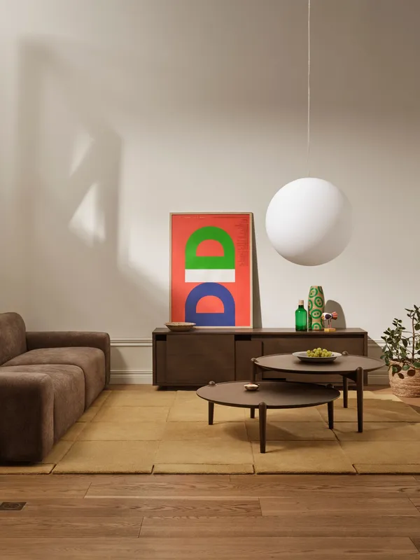 Aria Pöytä Ø90 cm H30 cm Tumman Tamminen