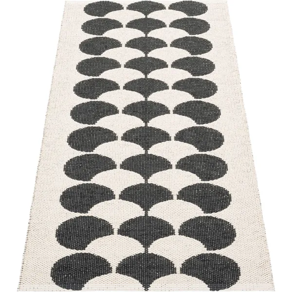 Poppy Matta Svart/Vanilla 70x150 cm