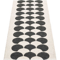 Poppy Matta Svart/Vanilla 70x150 cm