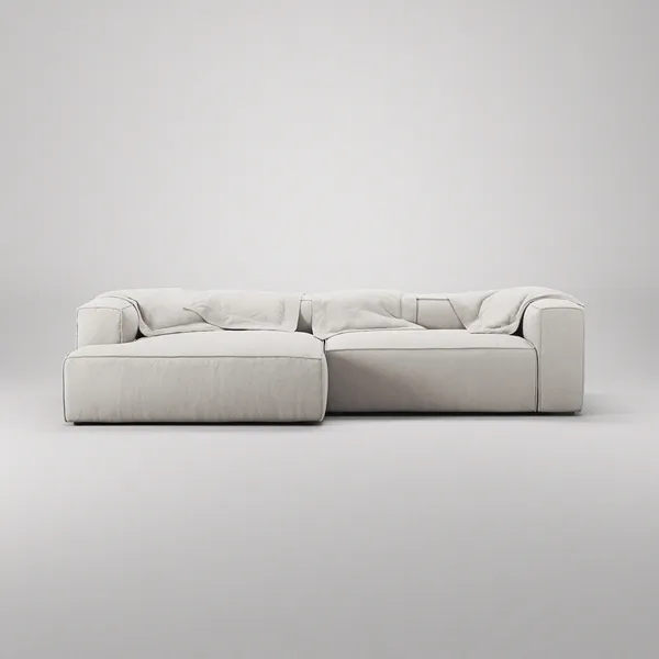 Grand 3-Personers Sofa chaiselong Venstre Moon White