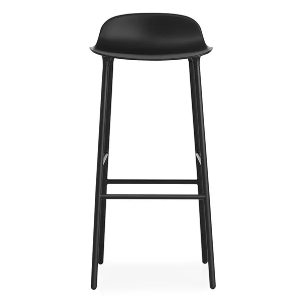 Form Barstol 75cm Sort/Stål