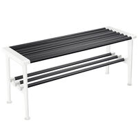 Nostalgi Bænk 100 cm Sort / Hvid