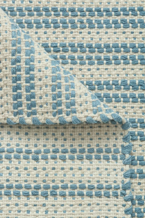 Dune Matta Återvunnen PET 75x250 cm Dusty Blue / Off-white