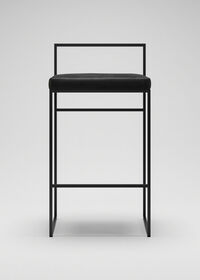 Barstol med Rygstøtte 80 cm Sort / Sort Fløjl
