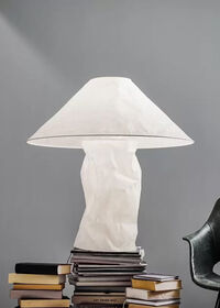 Lampampe Bordlampe Hvid