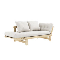 Beat Soffa Med Madrass Lackerad / Natur