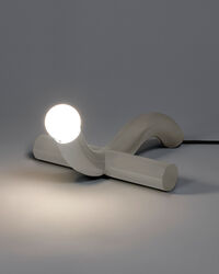 La Due Table Lamp White