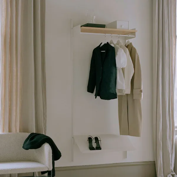 Wardrobe 1 Hylde Hvid / Eg