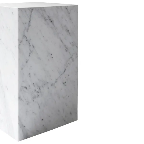 Plinth Tall Sivupöytä 51x30 cm Carrara Marmori