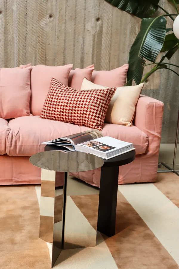 Klädsel Till Le Grand Air 4-sitssoffa Linne Tender Blush