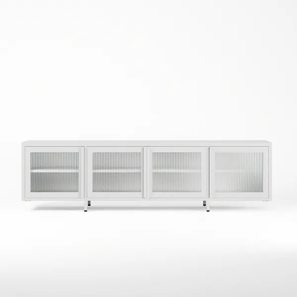 Store Mediabenk 180 cm Hvit