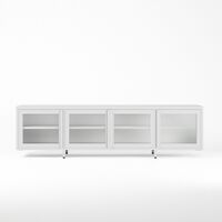 Store Mediabenk 180 cm Hvit