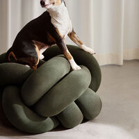 Knot XL Puff Forest green