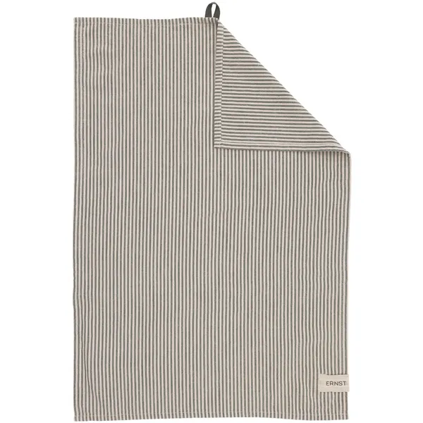 Kjøkkenhåndkle Striper 47x70 cm Hvit/Beige