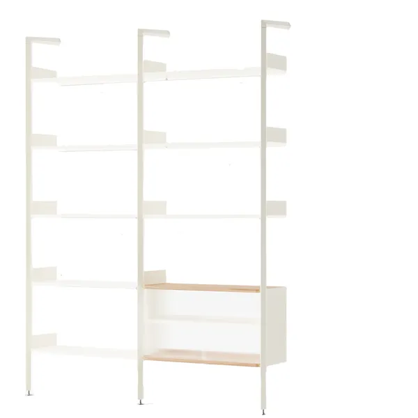 Rombe IF1/IF6 Hyllyjärjestelmä Config C Alabaster