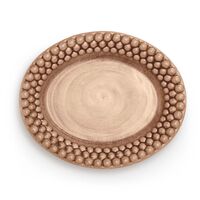 Bubbles Oval Tallrik 20 cm Cinnamon