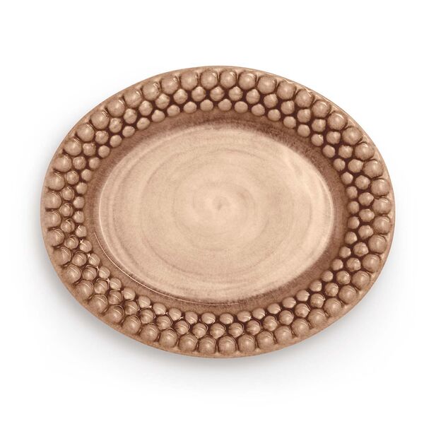 Bubbles Oval Tallerken 20 cm Kanel