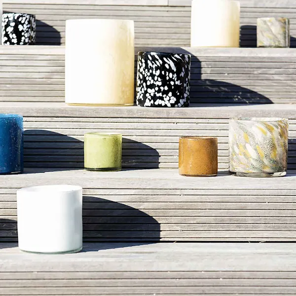 Calore Vase/Lysestage L Gul
