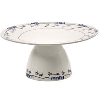 Midnight Flowers Cake Stand Large 28 cm Milk