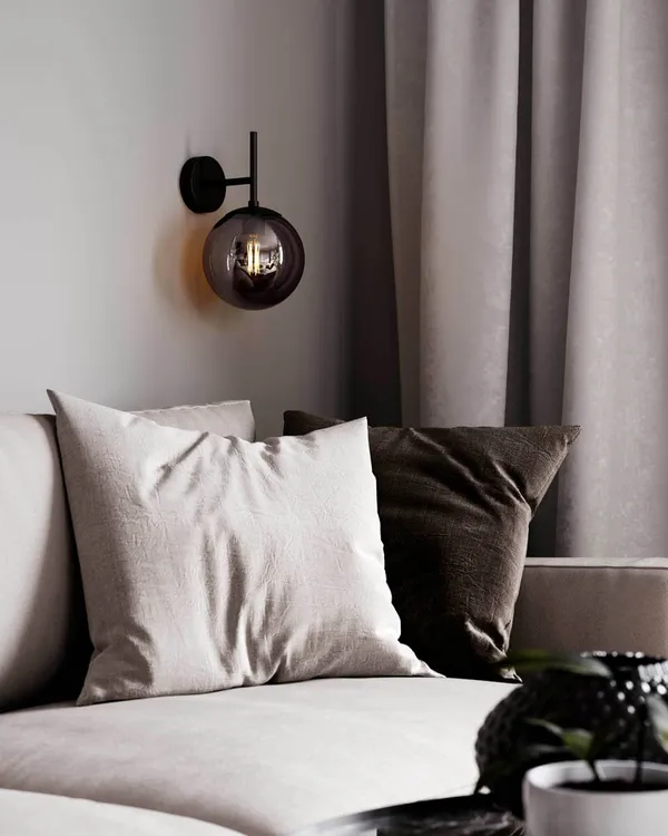 Boyle Vägglampa Smoked Grey