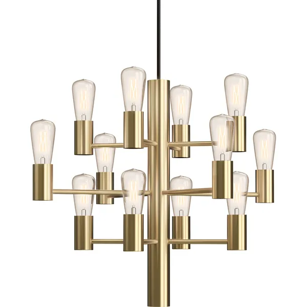 Manola Mini Lysekrone Satin Brass