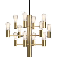 Manola Mini Lysekrone Satin Brass