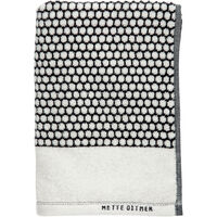 Grid Handduk 38x60 cm 2-pack Svart / Off-white