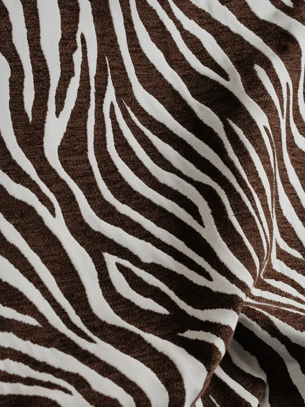 Le Petite Sittpuff Zebra Brun / Vit