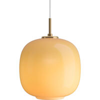 VL45 Radiohus Pendel 250 mm Messing / Glossy Amber