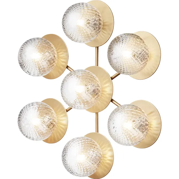 Liila Star Væg-/Loftslampe Nordic Gold / Klar