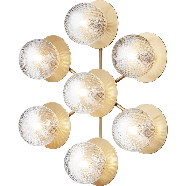 Liila Star Vegg-/Taklampe Nordic Gold / Klar