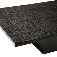 Teak Tabwa Blok Sofabord Sort 170x120 cm