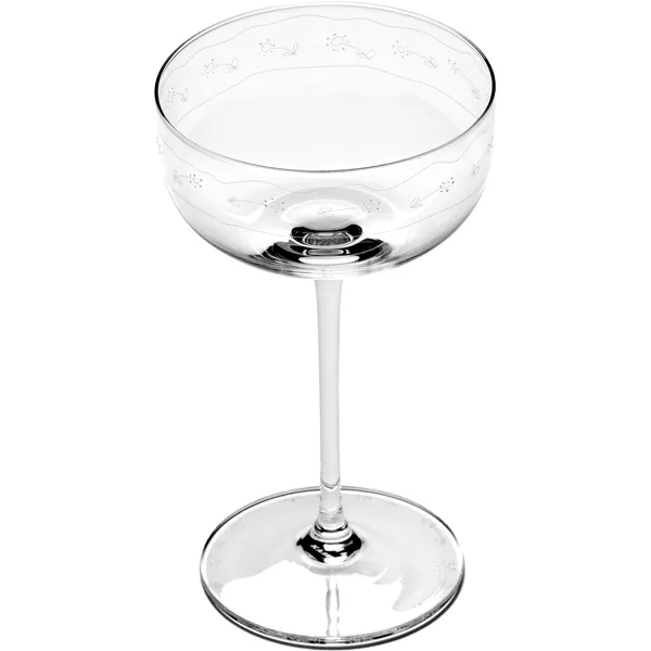 Midnight Flowers Champagneskål 24 cl Transparent