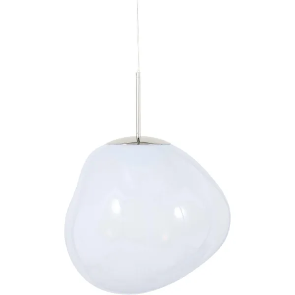 Melt Pendel Stor Opal / Sølv
