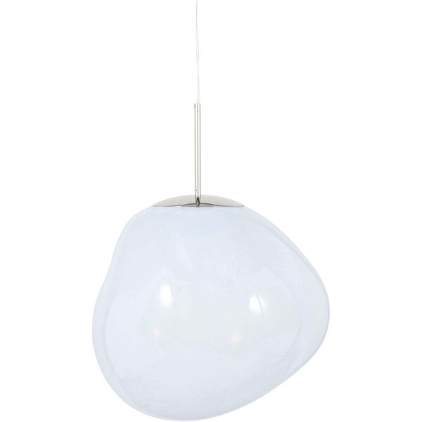 Melt Pendel Stor Opal / Sølv