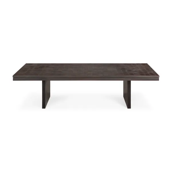 Grooves Sohvapöytä Tiikki 65x135 cm