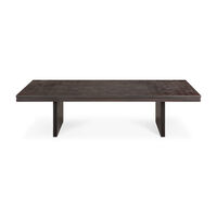 Grooves Sohvapöytä Tiikki 65x135 cm