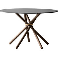 Hector 120 Matbord Mörk Betong / Mörk Ek