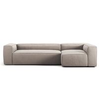 Grand 4-Personers Sofa Divan Højre Sandshell Beige